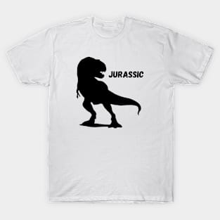 beautiful black dinosaur T-Shirt